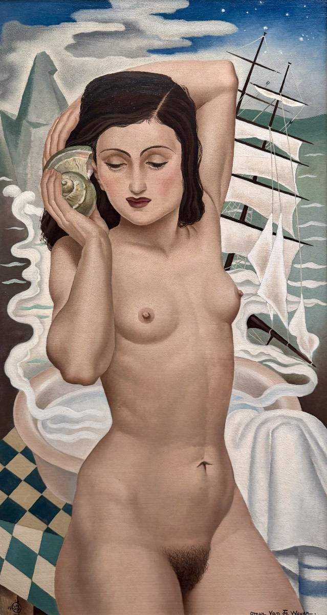 Omer Van De Weyer ( Louvain 1910 - ? ) - ' The Voice Of The Shell - Franciska Léona Rochtus '-photo-2