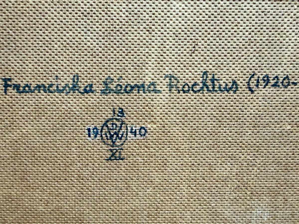 Omer Van De Weyer ( Louvain 1910 - ? ) - ' The Voice Of The Shell - Franciska Léona Rochtus '-photo-4