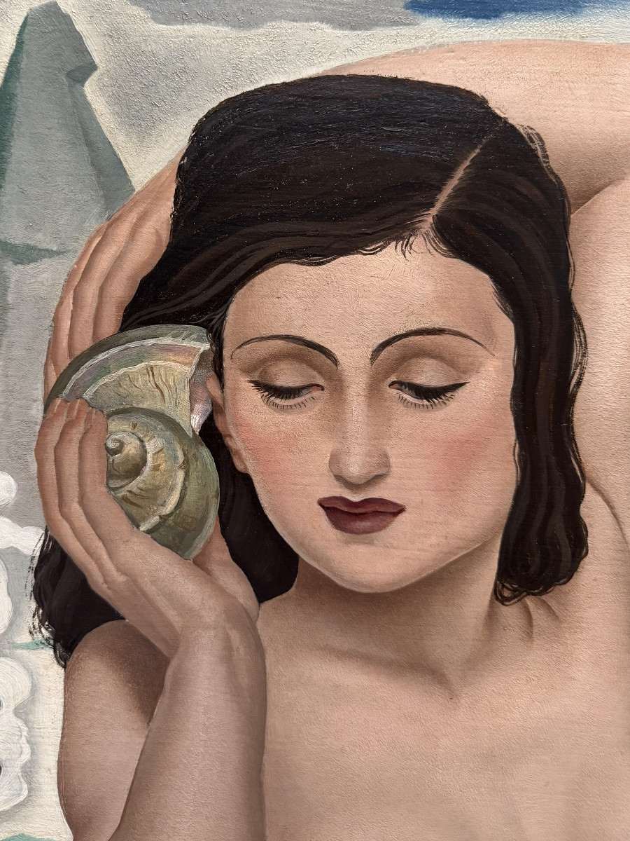 Omer Van De Weyer ( Louvain 1910 - ? ) - ' The Voice Of The Shell - Franciska Léona Rochtus '-photo-3