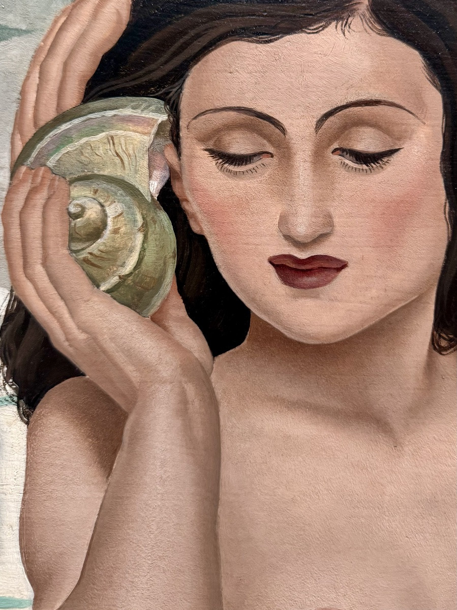 Omer Van De Weyer ( Louvain 1910 - ? ) - ' The Voice Of The Shell - Franciska Léona Rochtus '-photo-6
