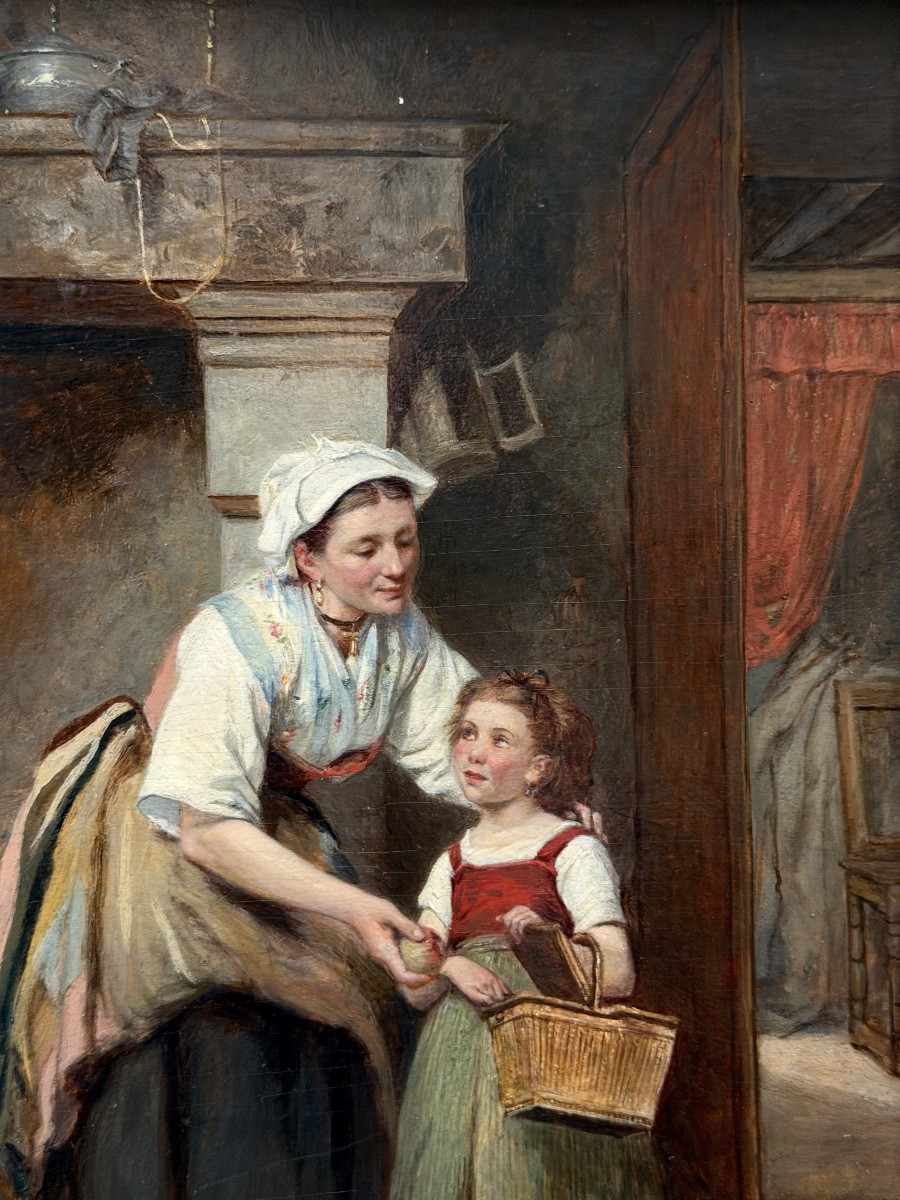 Léon Émile Caille ( Merville 1836 – 1907 Paris ) - « La Pomme du Soin »-photo-1