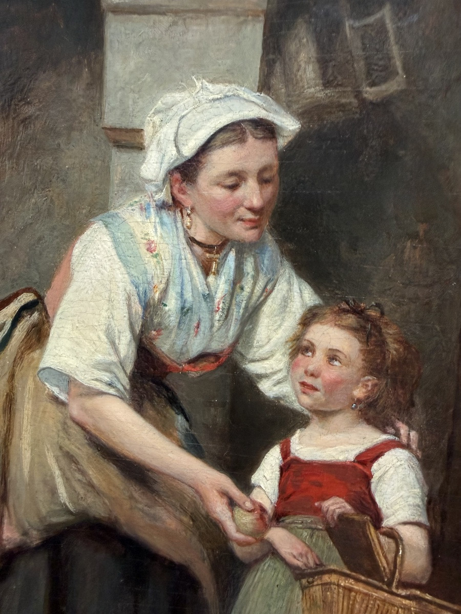 Léon Émile Caille ( Merville 1836 – 1907 Paris ) - « La Pomme du Soin »-photo-5