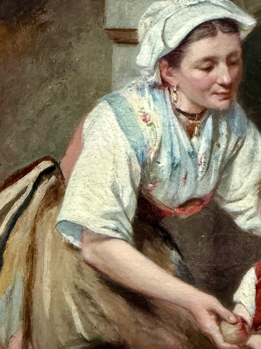 Léon Émile Caille ( Merville 1836 – 1907 Paris ) - « La Pomme du Soin »-photo-7