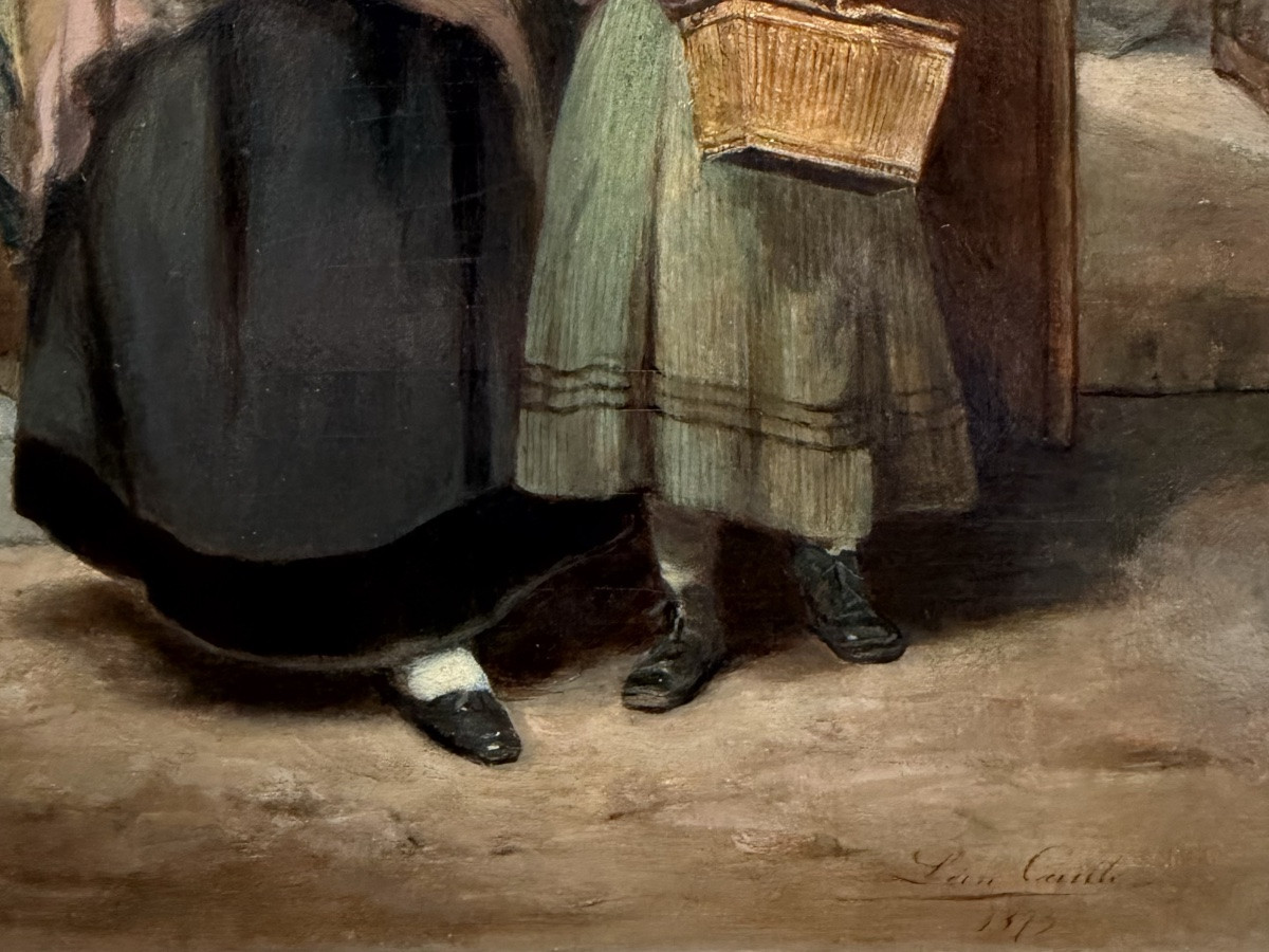 Léon Émile Caille ( Merville 1836 – 1907 Paris ) - « La Pomme du Soin »-photo-8