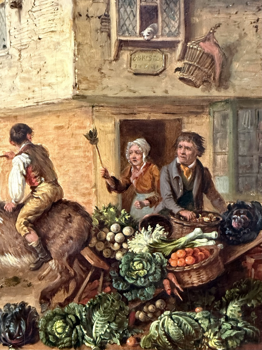 Edmund Bristow (1787 – Eton – 1876) Peintre anglais - ' L’Entêté '-photo-6