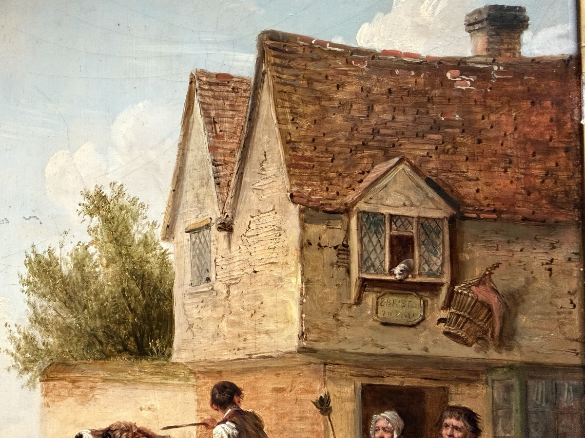 Edmund Bristow (1787 – Eton – 1876) Peintre anglais - ' L’Entêté '-photo-8