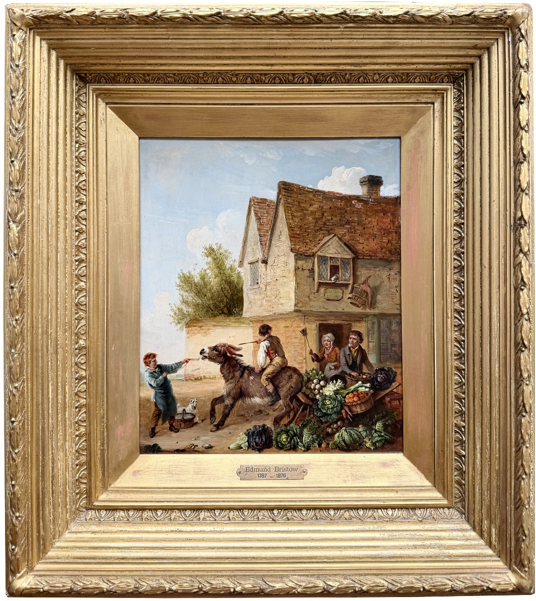 Edmund Bristow (1787 – Eton – 1876) Peintre anglais - ' L’Entêté '