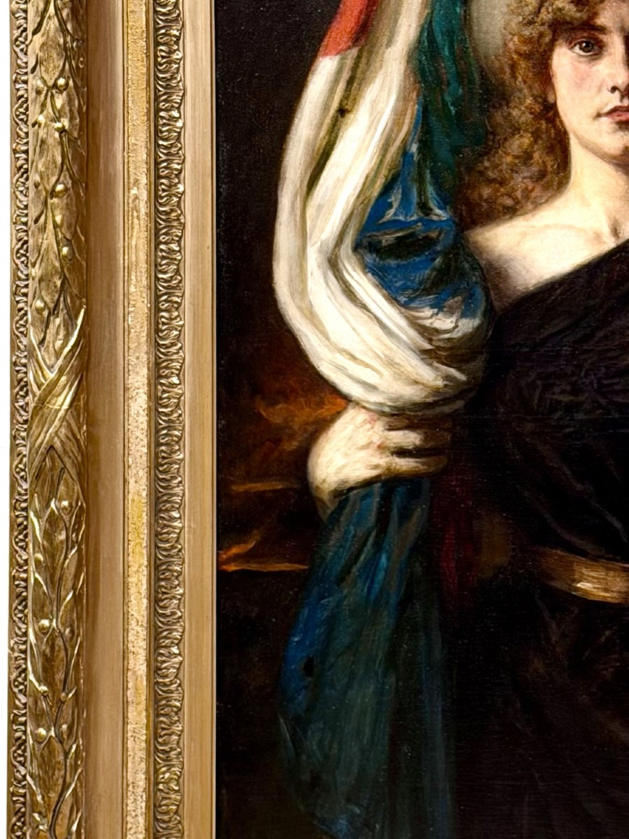 Léon Herbo (1850 - 1907) -  ' Liberty Of Italy – La Libertà D’italia '-photo-2