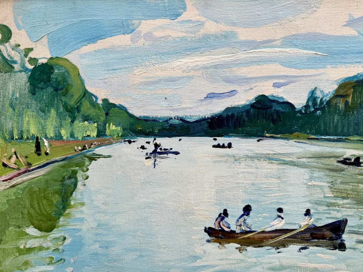 Jean-Franck Baudoin (1870 – 1961) - « Le Grand Canal de Versailles »-photo-3