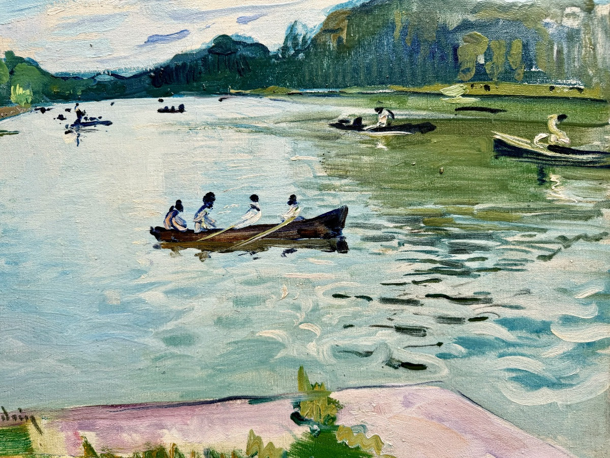 Jean-Franck Baudoin (1870 – 1961) - « Le Grand Canal de Versailles »-photo-4