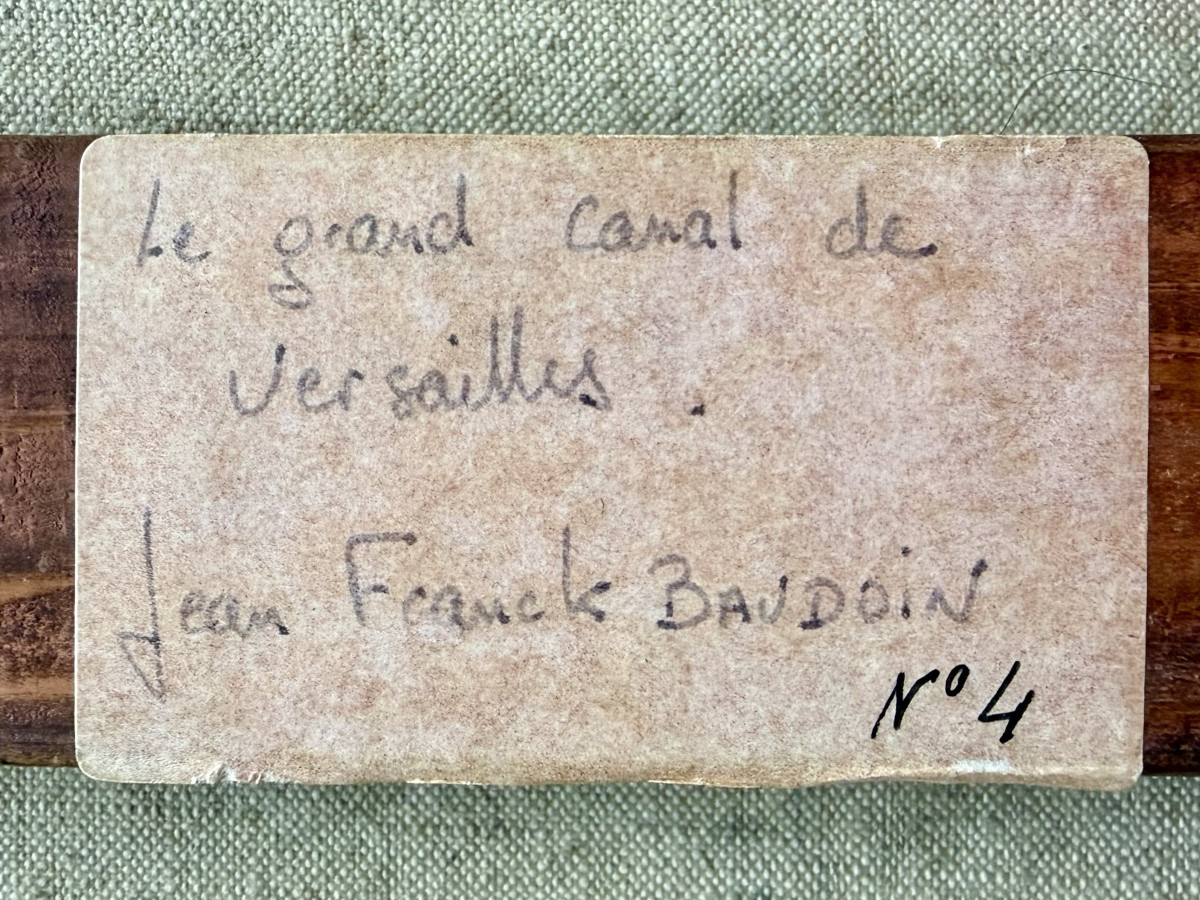 Jean-Franck Baudoin (1870 – 1961) - « Le Grand Canal de Versailles »-photo-6