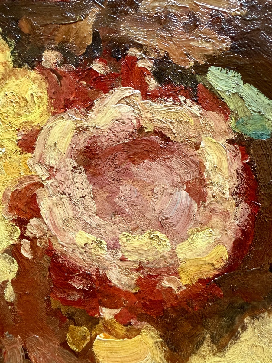Kees Maks (1876 - Amsterdam - 1967) - ' Chrysanthemums In A Vase '-photo-7
