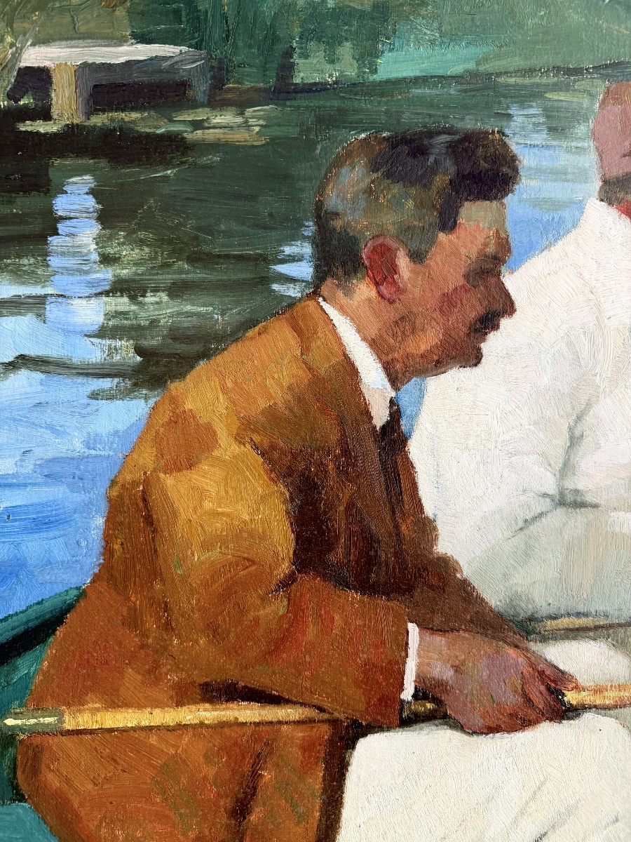 René De Pauw (1887 - 1946) - 'a Memorable Fishing Trip'-photo-2