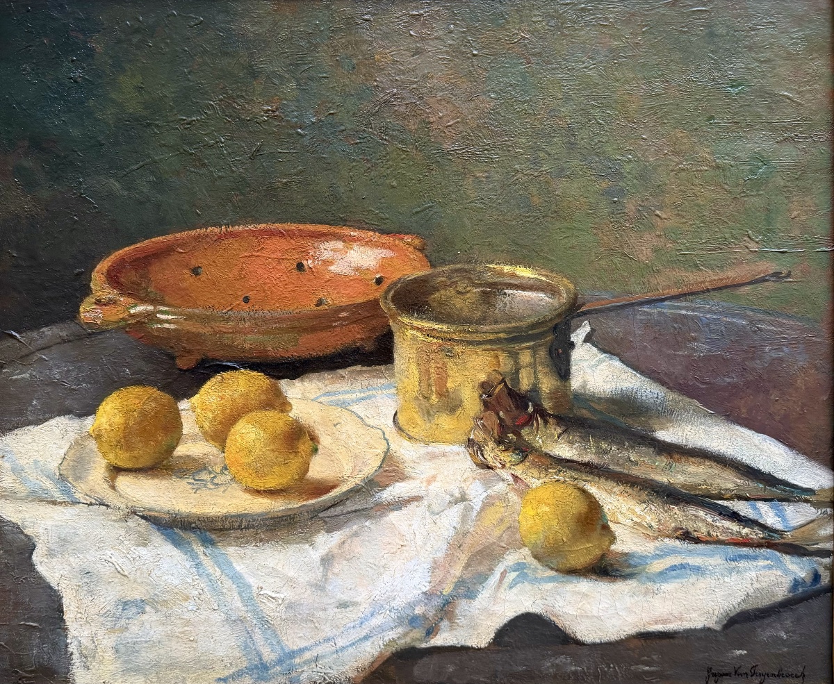 Georges Van Puyenbroeck (1906 – Antwerp – 1982) - 'La Table du Pêcheur, 1940'-photo-2