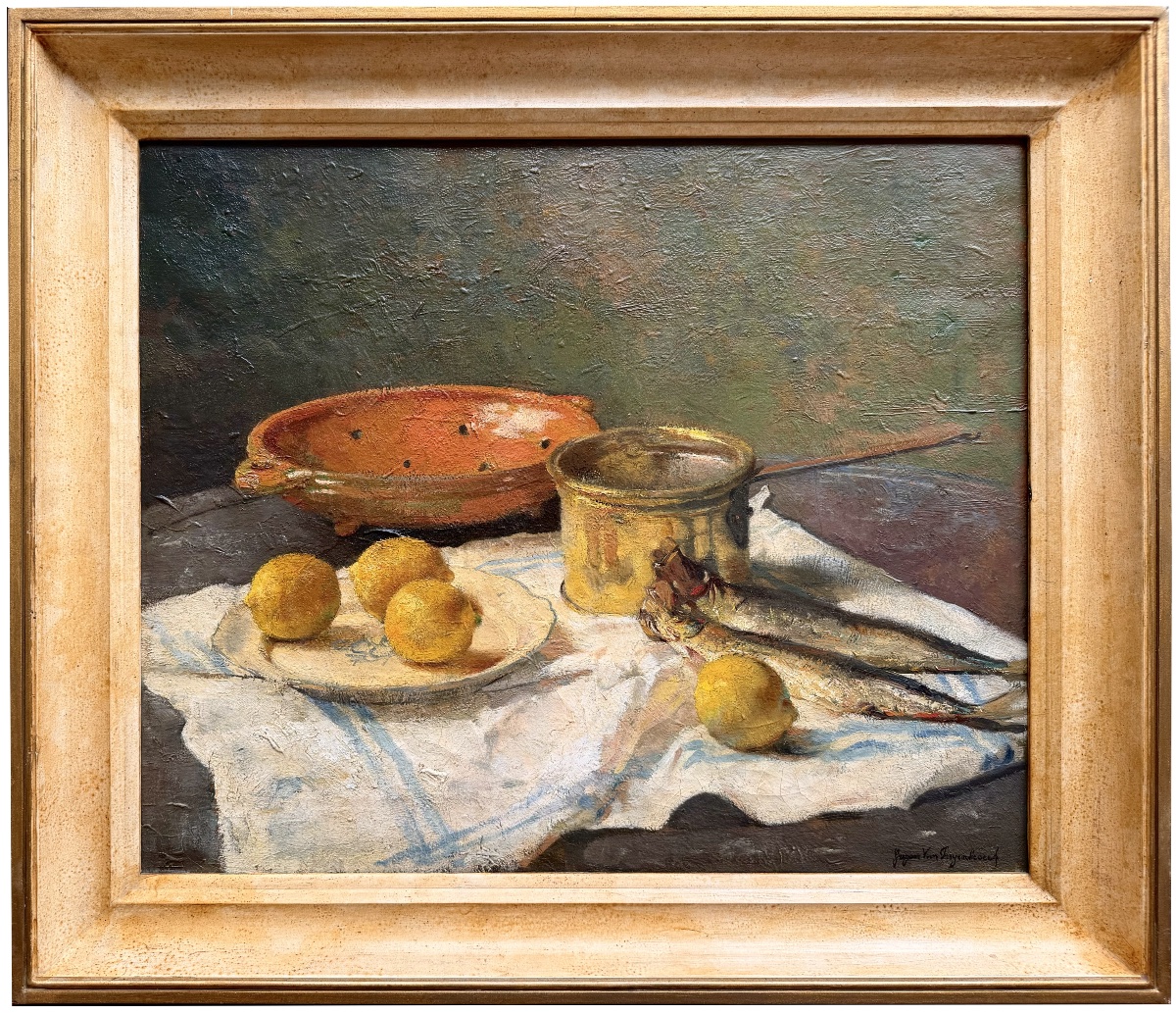 Georges Van Puyenbroeck (1906 – Antwerp – 1982) - 'La Table du Pêcheur, 1940'