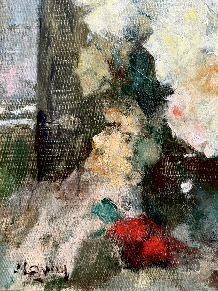 Jean Laudy (1877 - 1956) - 'garden Roses And Apple'-photo-3
