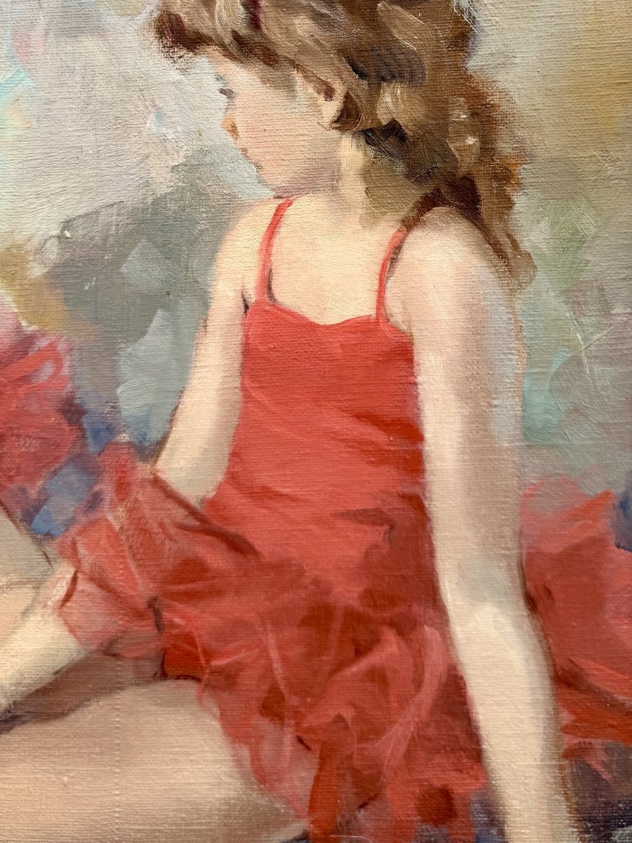 Jacques Eggermont (1918 – 1998) - ' Les Ballerines – Tutus Rouges '-photo-2