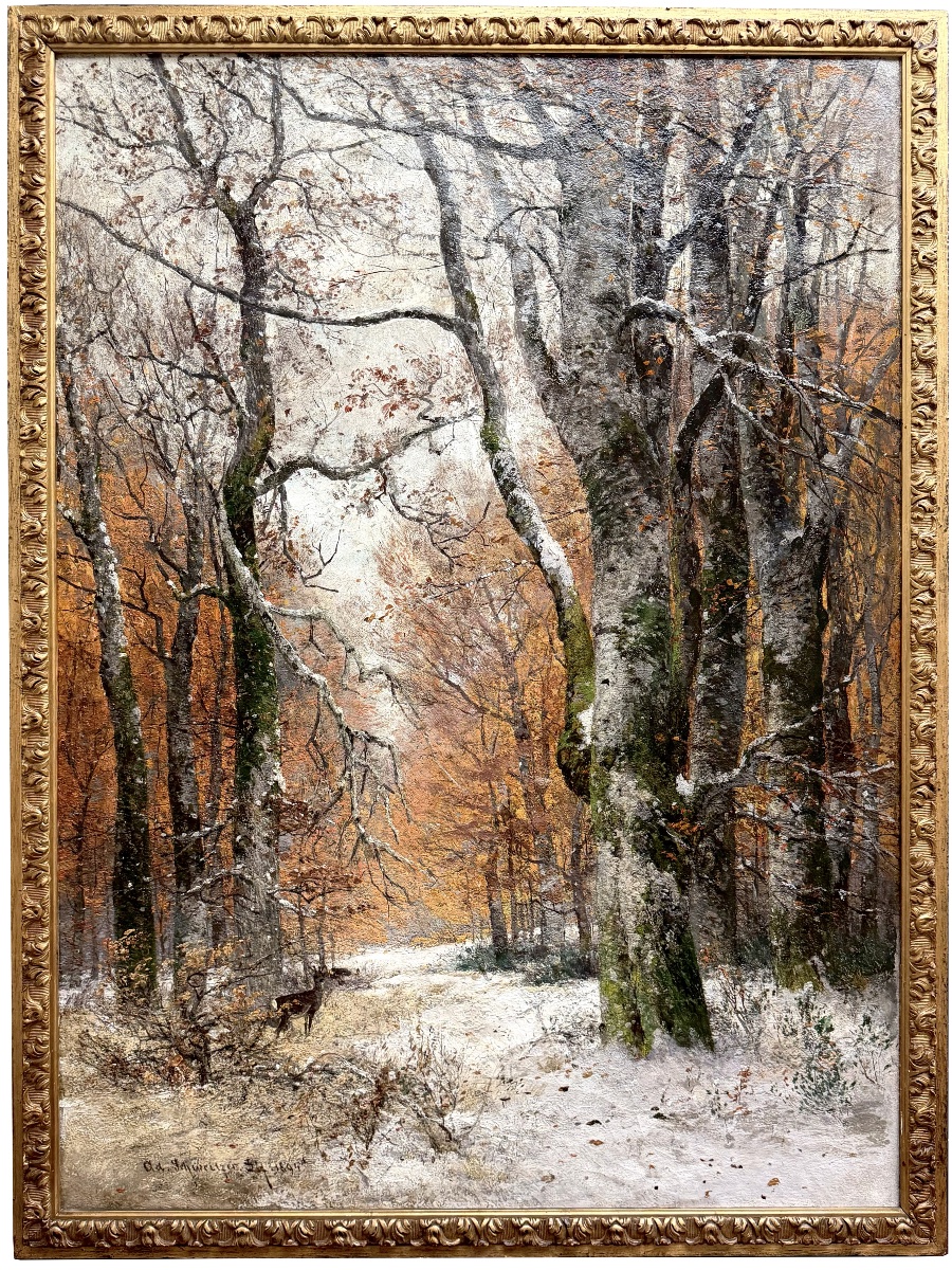 Gustav Adolf Schweitzer  (1847 – 1914) -  « Le silence de l’hiver – Düsseldorf, 1894 »