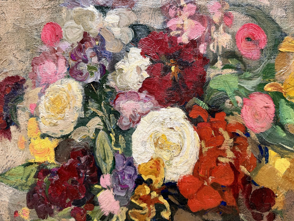 Fernand Allard l'Olivier (1883 - 1933) - 'bouquet Of Summer Flowers'-photo-4