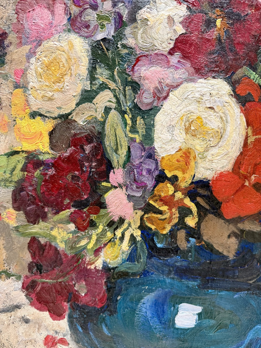 Fernand Allard l'Olivier (1883 - 1933) - 'bouquet Of Summer Flowers'-photo-3