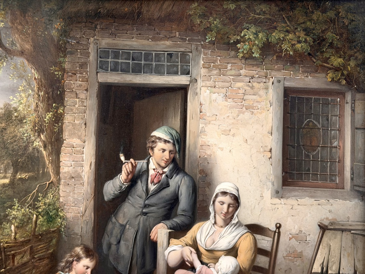 George Gillis Haanen (1807–1881) — 'the Young Family With Their Faithful Dog, 1853'-photo-4