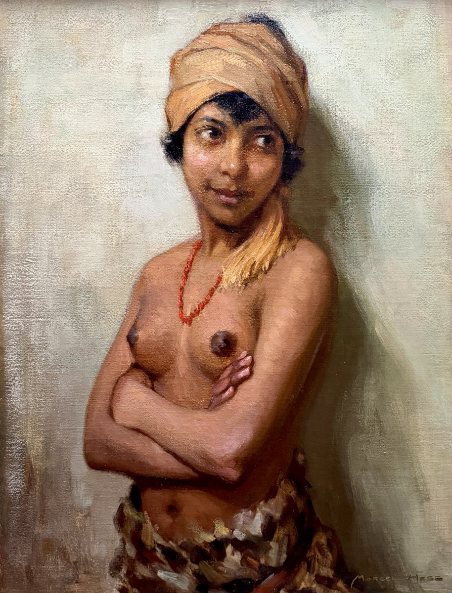 Marcel Hess (1873–1948) -  “ Oriental Girl In Turban ”-photo-2