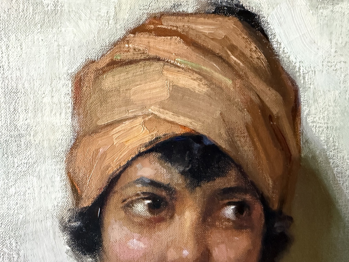 Marcel Hess (1873–1948) -  “ Oriental Girl In Turban ”-photo-2