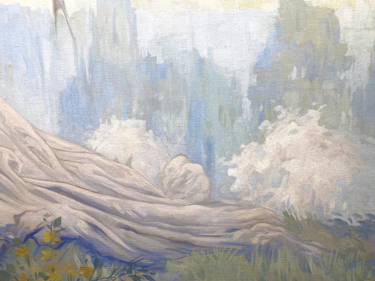 Nymphe Nourrissant Les Hirondelles, Attribuée à Richir Herman, Bruxelles (1866 - 1942)-photo-6