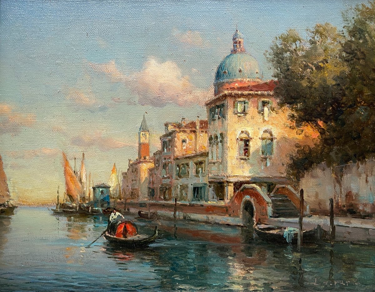 A View Of Venice, Bouvard Antoine Snr,  Saint-jean-de-bournay 1870 – 1955, French Painter-photo-2