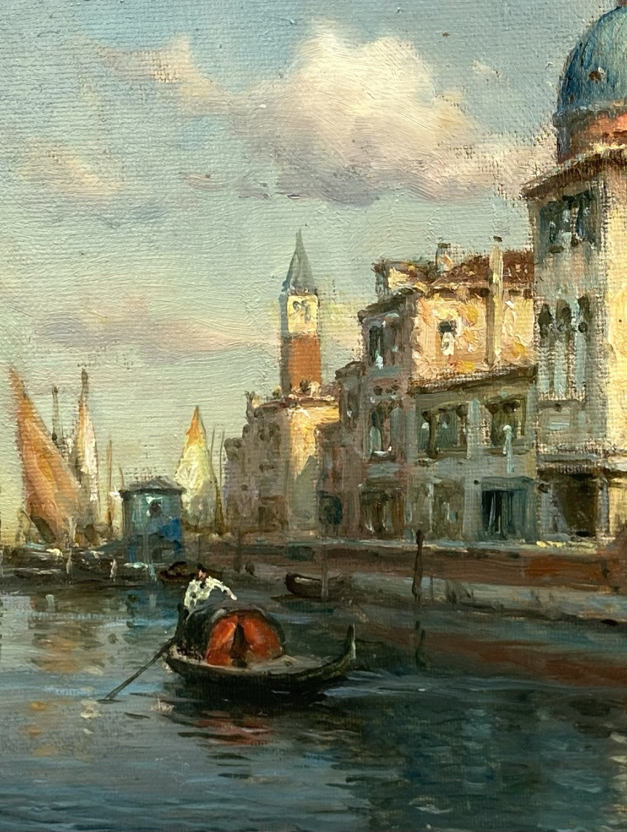 A View Of Venice, Bouvard Antoine Snr,  Saint-jean-de-bournay 1870 – 1955, French Painter-photo-5