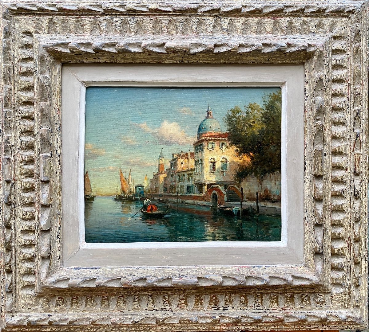 Vue De Venise, Bouvard Antoine Snr, Saint-jean-de-bournay 1870 - 1955, Peintre Français