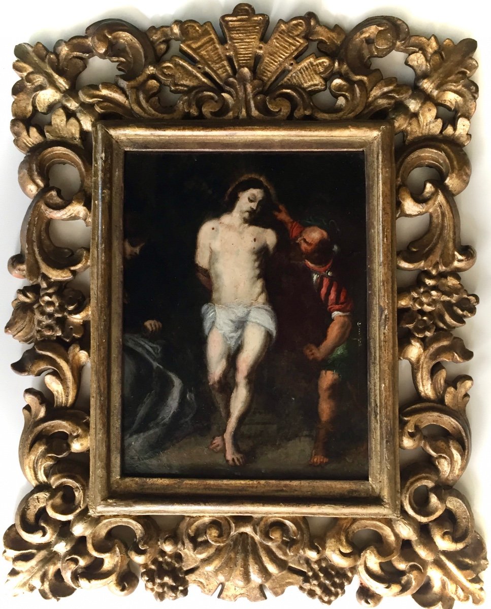 Flagellation Of Christ By Old Master, Flemish School, 17th Century-photo-3