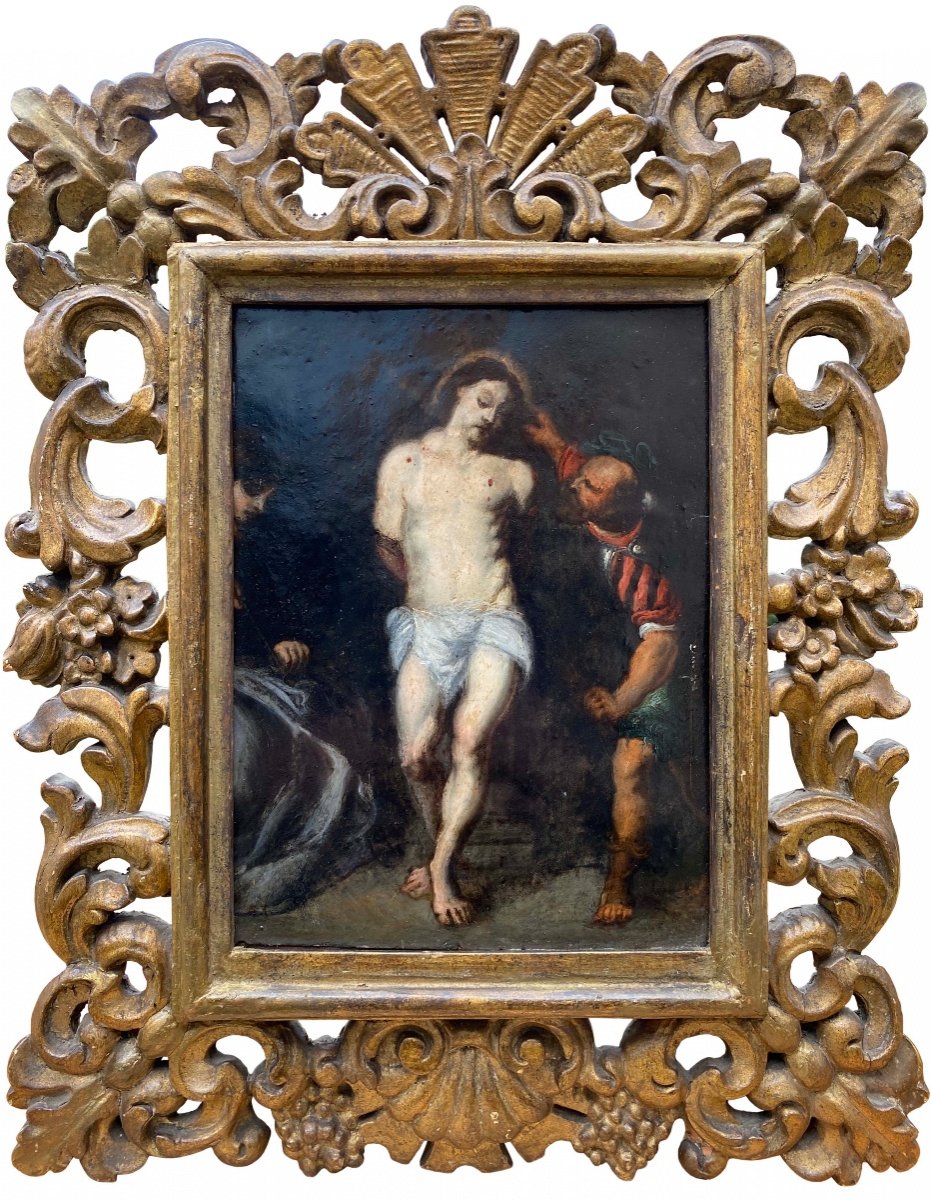 La Flagellation Du Christ Par Un Vieux Maître, École Flamande, 17ème Siècle