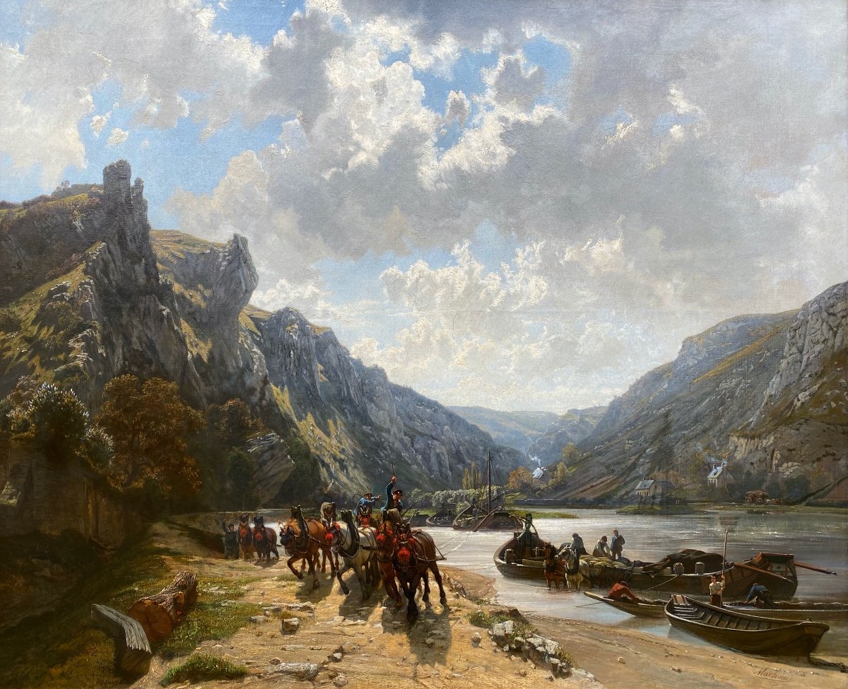 Along The River "la Meuse" Kuytenbrouwer Martinus, Amersfoort 1821 - 1897 Paris-photo-2