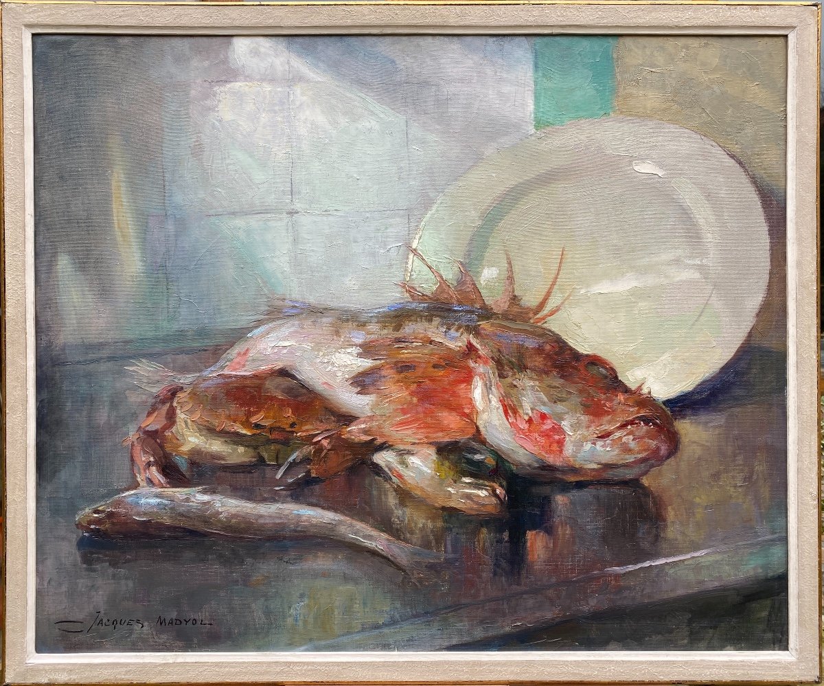 Un Poisson-scorpion, Madyol Jacques, Bruxelles 1871 - 1950, Peintre Belge