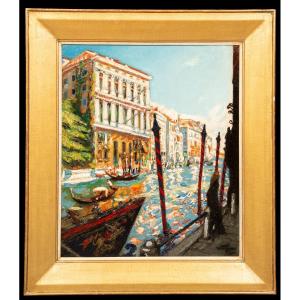 Martin Monnickendam (1874 - 1943) - Canal Grande In Venice