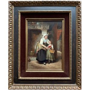 Léon émile Caille ( Merville 1836 - 1907 Paris ) - "the Apple Of Care"