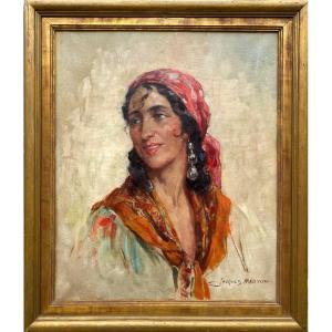 Jacques Madyol, Brussels 1871 – 1950, A Gypsy Lady, Oil On Canvas