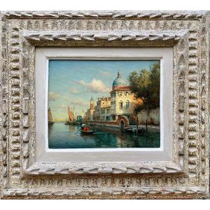 Vue De Venise, Bouvard Antoine Snr, Saint-jean-de-bournay 1870 - 1955, Peintre Français