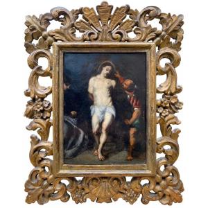 La Flagellation Du Christ Par Un Vieux Maître, École Flamande, 17ème Siècle