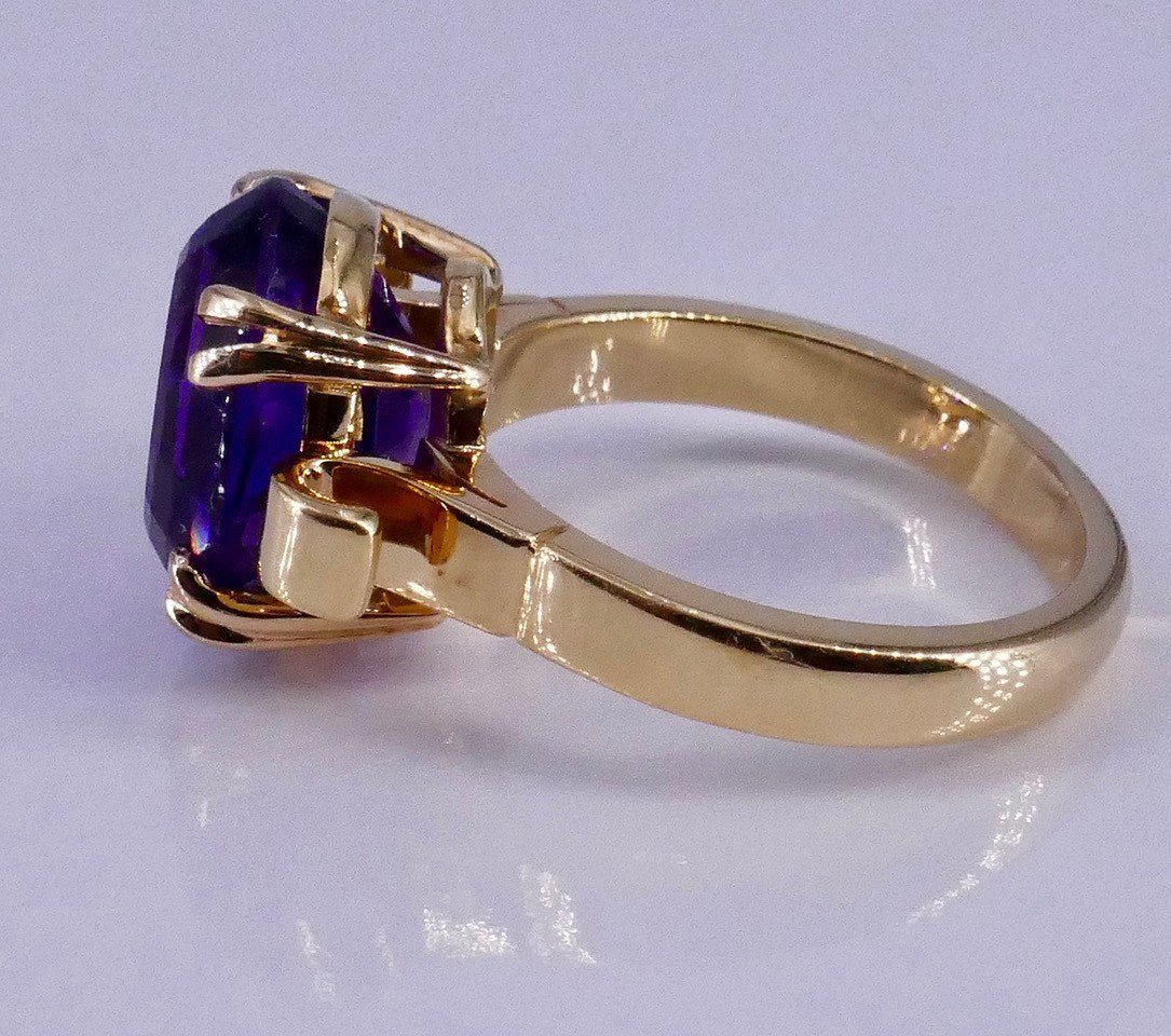 Amethyst Gold Ring 1950-photo-1