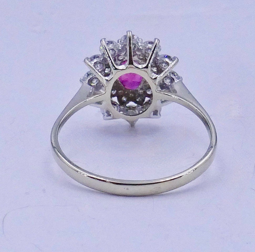 Marguerite Ruby And Diamond Ring -photo-2
