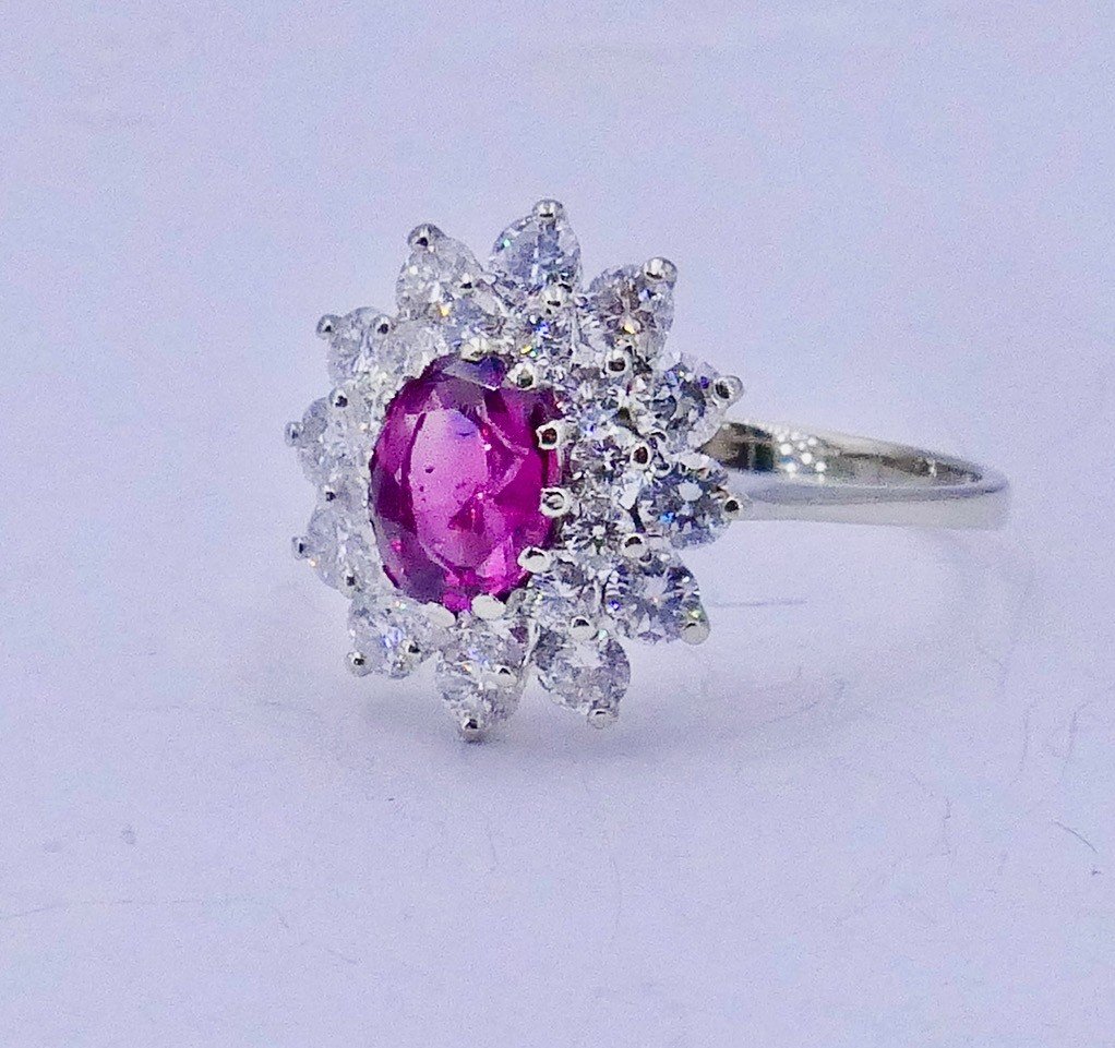 Marguerite Ruby And Diamond Ring -photo-4