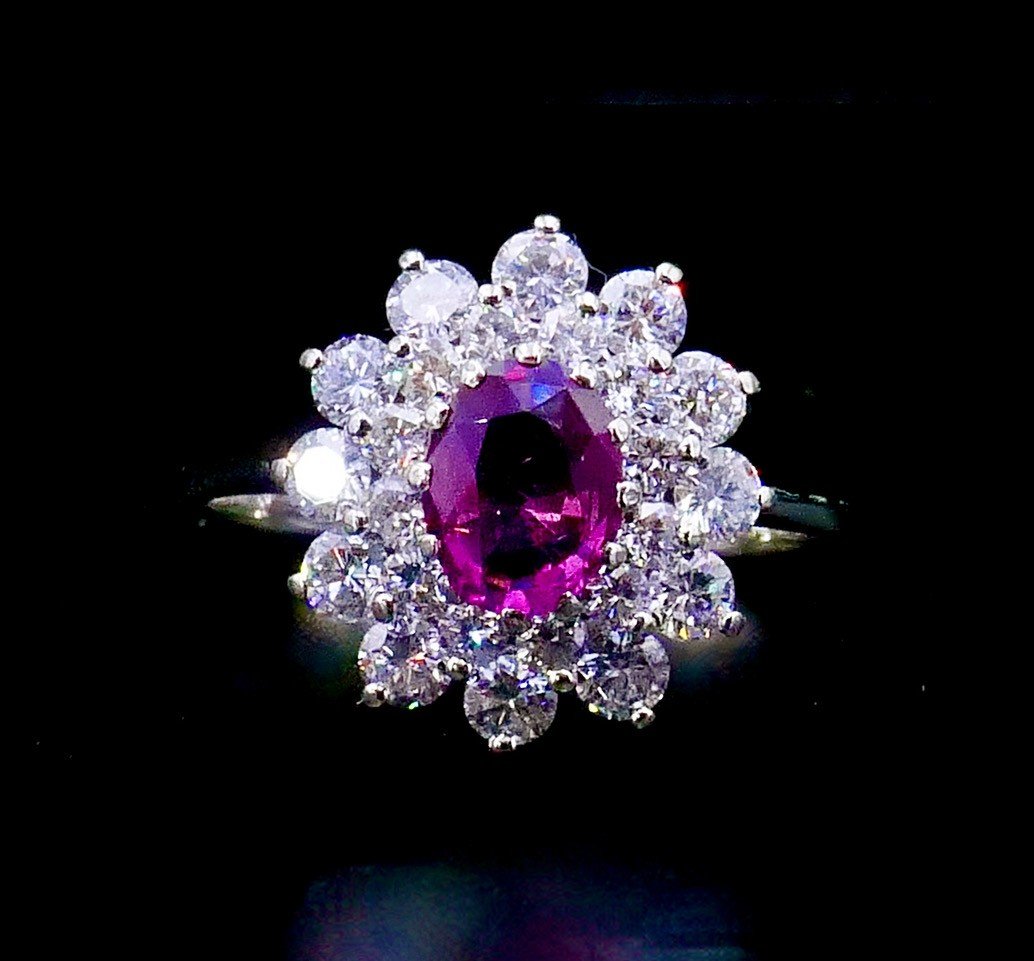 Marguerite Ruby And Diamond Ring -photo-3