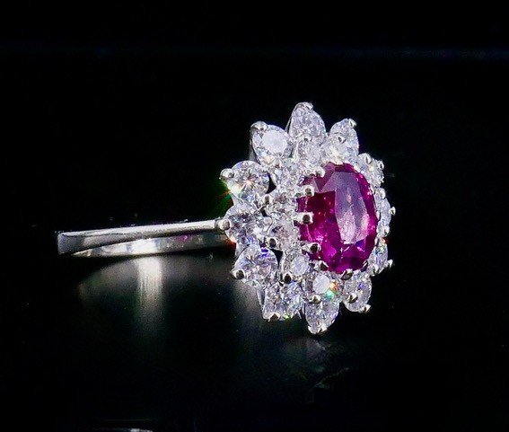 Marguerite Ruby And Diamond Ring -photo-1