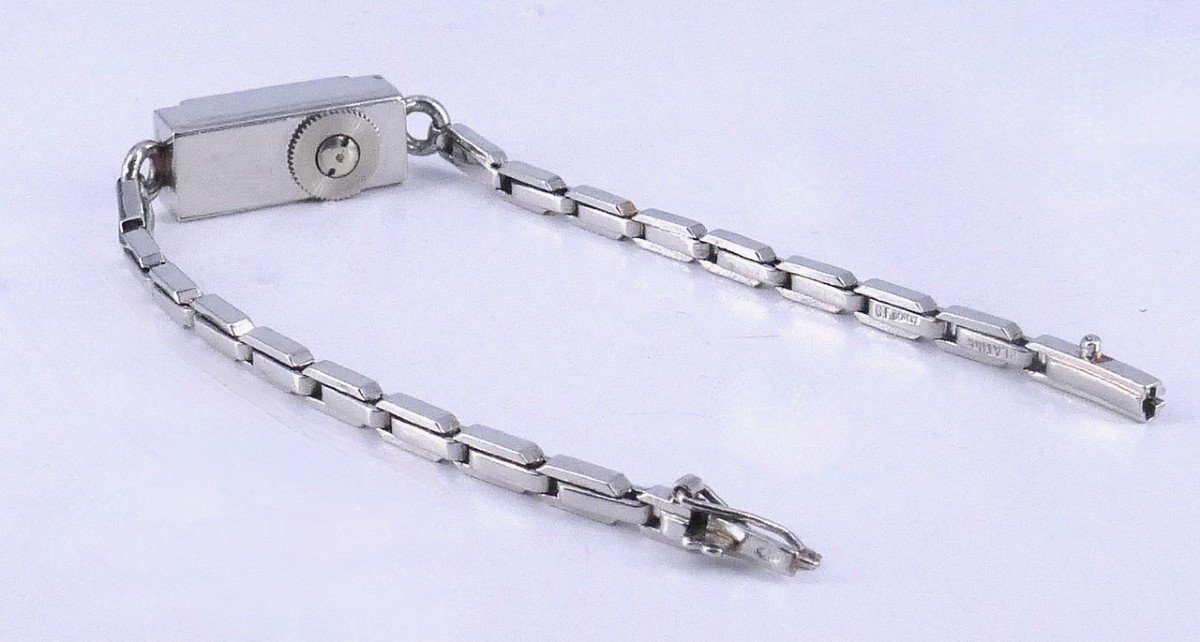 Art Deco Platinum And Diamond Watch -photo-3
