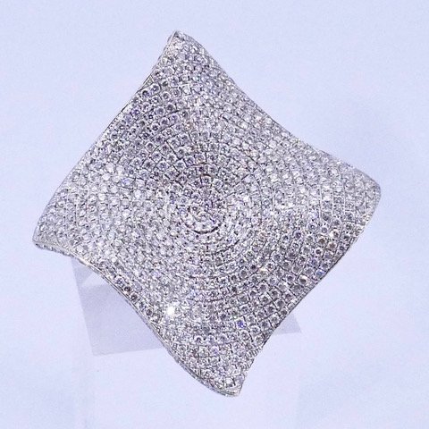 Bague  "Vague" 2 ors diamants -photo-3