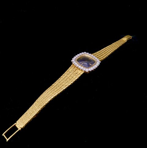 Montre 2 ors Omega diamants années 60-photo-3