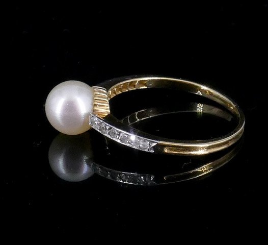 Early 20th-century Pearl Ring -photo-2