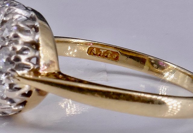 Bague marguerite or rubis birman-photo-4